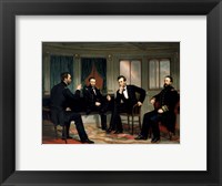Framed Historic Meeting of the Union High Command during The American Civil War