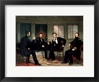 Framed Historic Meeting of the Union High Command during The American Civil War