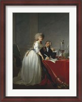 Framed Antoine-Laurent de Lavoisier and his Wife