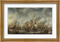 Framed Battle of Ter Heijde naval battle during the First Anglo-Dutch War