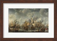 Framed Battle of Ter Heijde naval battle during the First Anglo-Dutch War