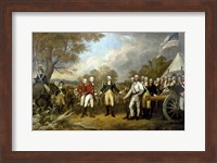 Framed Surrender of British General John Burgoyne