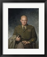 Framed Dwight D Eisenhower, 34th US President