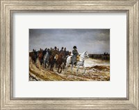 Framed Napoleon Bonaparte returning from Soissons after the Battle of Laon