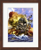 Framed Whydah Gally Pirate Ship