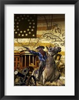 Framed General George Armstrong Custer on a Horse