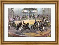 Framed Circus Grand Finale, circa 1872