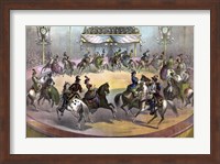 Framed Circus Grand Finale, circa 1872