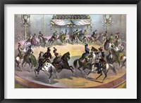 Framed Circus Grand Finale, circa 1872