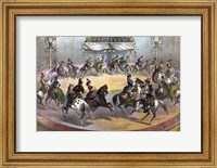 Framed Circus Grand Finale, circa 1872