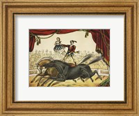 Framed Two Horse Act, circa 1874