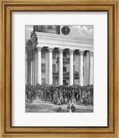 Framed Crowd at Capitol Building in Montgomery, Alabama, for the inauguration of Jefferson Davis