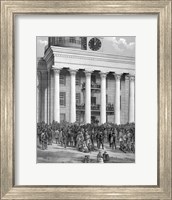 Framed Crowd at Capitol Building in Montgomery, Alabama, for the inauguration of Jefferson Davis