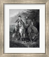 Framed Last Meeting of Generals Robert E Lee & Stonewall Jackson, circa 1863