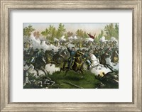 Framed Battle of Cedar Creek, circa 1864