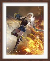 Framed Wonder Woman, Blond Hair