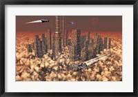 Framed Futuristic City