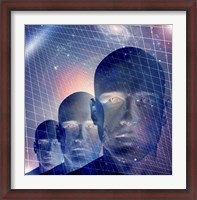 Framed Male Figures With Space and Grid