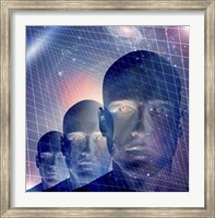 Framed Male Figures With Space and Grid
