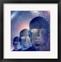 Framed Male Figures With Space and Grid