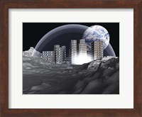 Framed Lunar Colony