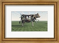Framed GMO Business Cow