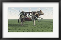 Framed GMO Business Cow