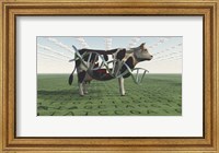 Framed GMO Business Cow