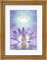 Framed Lotus With Decorative Edging