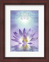 Framed Lotus With Decorative Edging