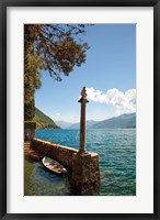 Framed Boats by Lake Como