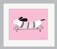 Framed Pink Dog