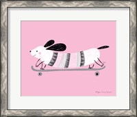 Framed Pink Dog