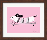 Framed Pink Dog