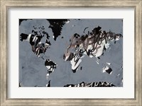 Framed Love the World Map