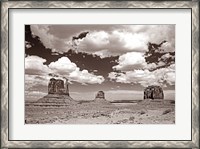 Framed Monument Valley III Sepia