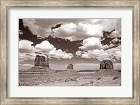 Framed Monument Valley III Sepia