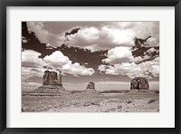 Framed Monument Valley III Sepia