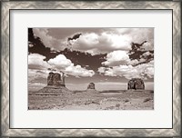 Framed Monument Valley III Sepia