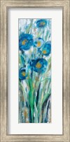 Framed Tall Blue Flowers II