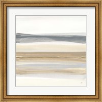 Framed Gray and Sand I