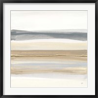 Framed Gray and Sand I