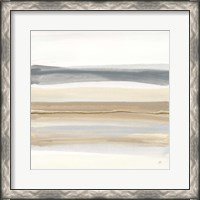 Framed Gray and Sand I