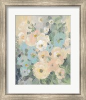 Framed Cottage Blue Floral I