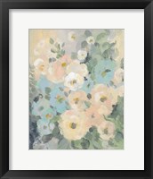 Cottage Blue Floral I Framed Print