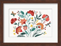 Framed Floral Style I