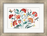 Framed Floral Style I