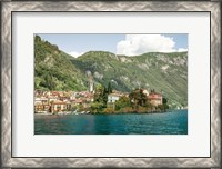 Framed Lake Como Village IV