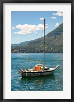 Framed Lake Como Boats II