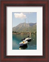Framed Lake Como Boats I
